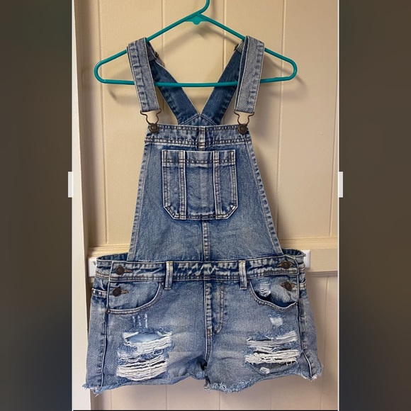 Jean short overalls - Picture 1 of 6